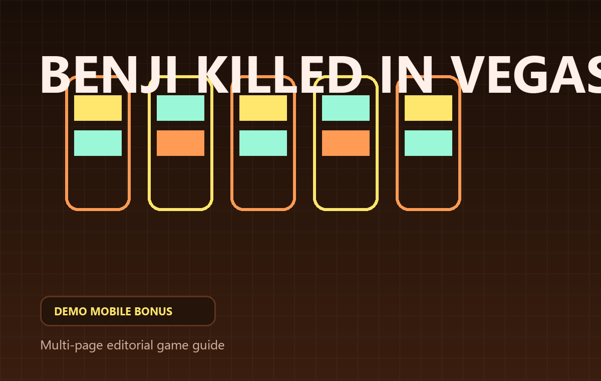 Benji Killed in Vegas game cover for demo mode, mobile play and bonus access